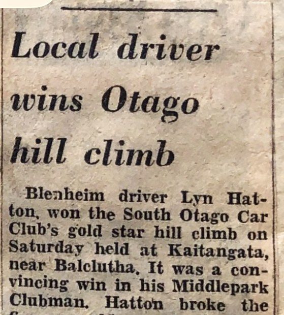 Clipping: Local driver wins Otago hill climb