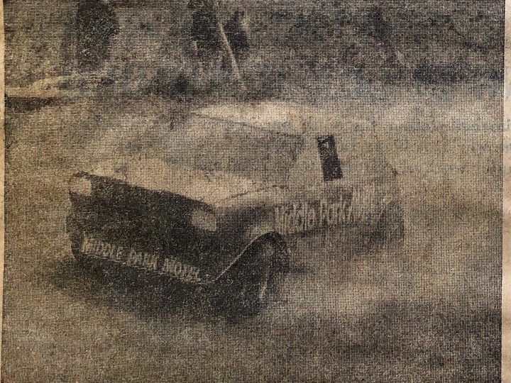 Lyn Hatton's Mini Sprint powering up Gebbies Pass, April 1976