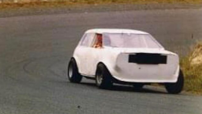 The Mini Sprint in white after Lyn sold it
